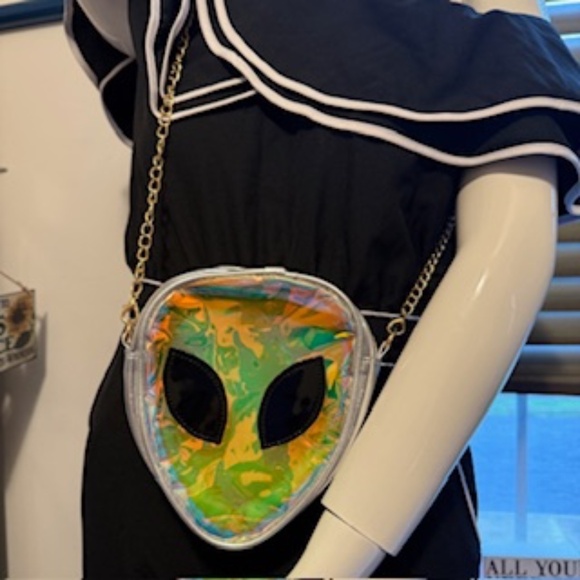 boutique Handbags - Alien holographic purse
